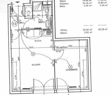 Location appartement t1 34 m² à Nantes (44300) Erdre-L'Eraudière - Photo 3