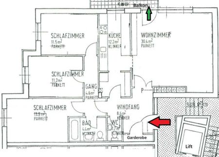 TOP LAGE GEIDORF: Barrierefreie 4 Zimmer Wohnung mit Balkon + Tiefgarage - Photo 4