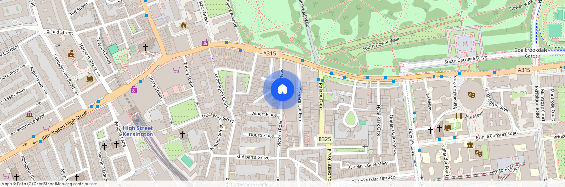 Kensington, De Vere Gardens, W8 5AE, London