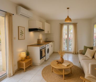 Type 3 Les Milles terrasse 1060 euros - Photo 1