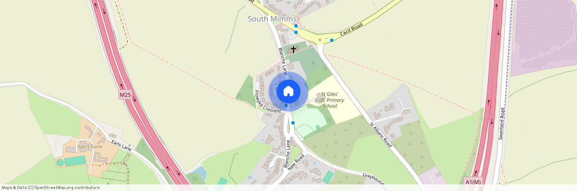 Blanche Lane, South Mimms, Potters Bar