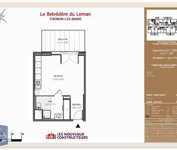 Location Appartement 1 pièce 28m² THONON LES BAINS 74200 - Photo 2