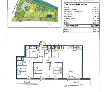 T4 de 82 m² avec 2 places de parking - Photo 5
