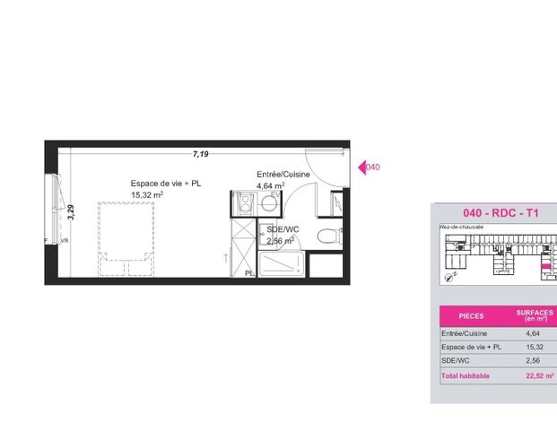 Location Appartement 1 pièce 22m² FRANQUEVILLE ST PIERRE 76520 - Photo 1