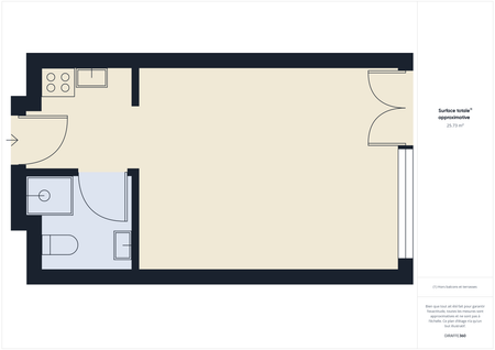 Appartement de 1 pièce au 3ème étage - Photo 4