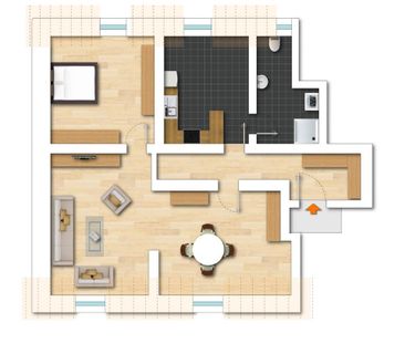 Traumwohnung unter dem Dach: kernsanierte, schicke 3-Zimmer-Wohnung... - Photo 1