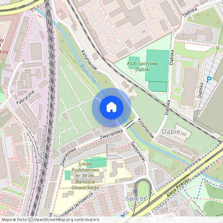 ul. Nizinna, Dąbie, Grzegórzki, Kraków, małopolskie