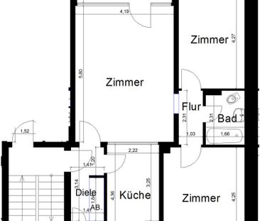 Drei-Zimmer-Wohnung mit Balkon! - Photo 1