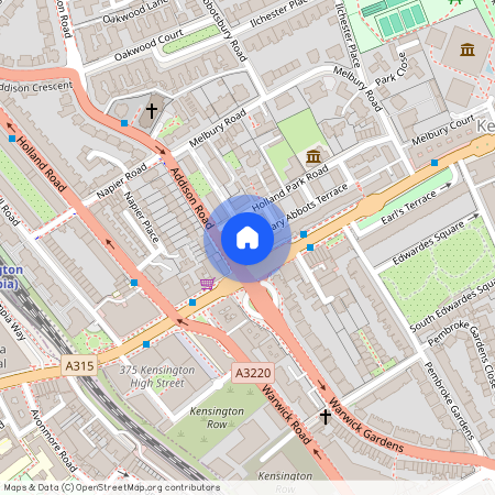 St. Mary Abbots Terrace, West Kensington, W14, London