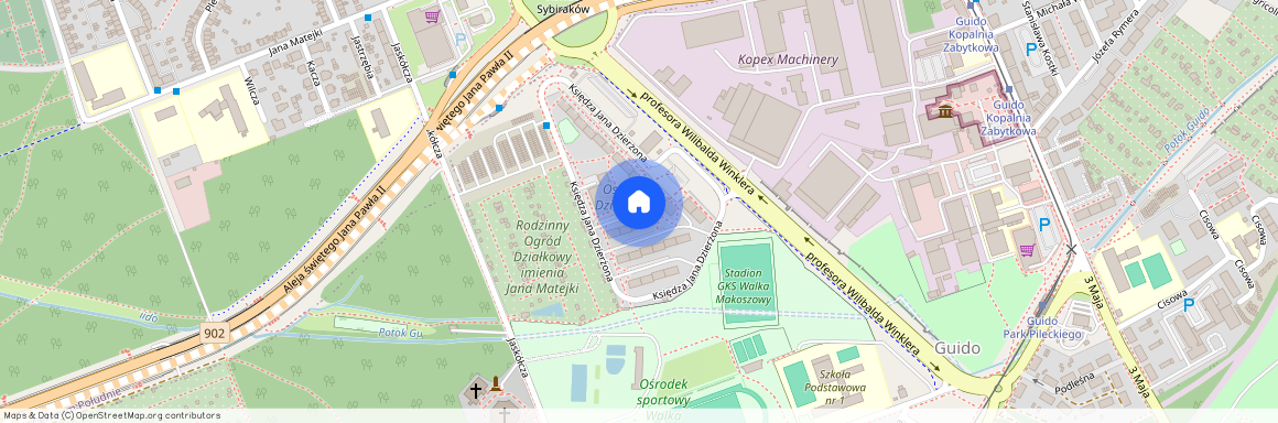 ul. ks. Jana Dzierżona, Guido, Zabrze, śląskie