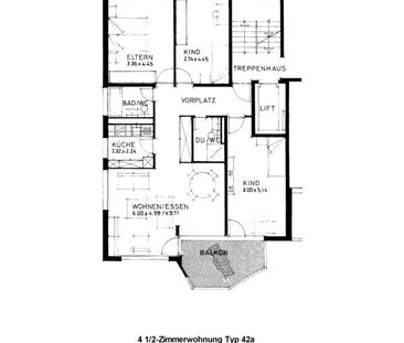 4.5 Zimmer, 92 m², 5. Stock - Foto 3