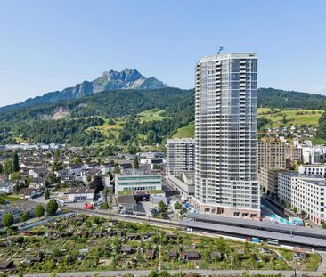 Erstbezug im Pilatus Tower: Möblierte 2.5-Zimmer-Wohnung - Foto 3