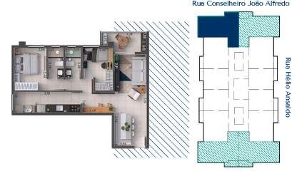 Apartamento Novo com 2 Quartos, Suíte, Varanda Gourmet e Lazer Completo no Piazza Torino em Santos - Photo 4