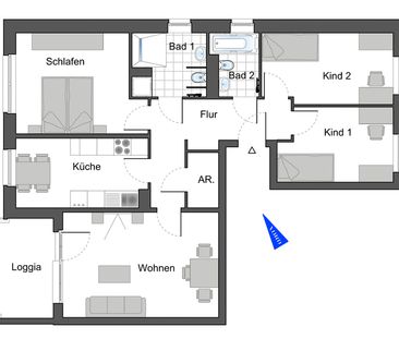 Neubauwohnung in Darmstadt-Bessungen - Photo 2