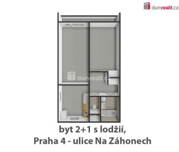 Světlý byt 2+1 s lodžiií, po rekonsturkci, 52,5 m - Fotografie 4