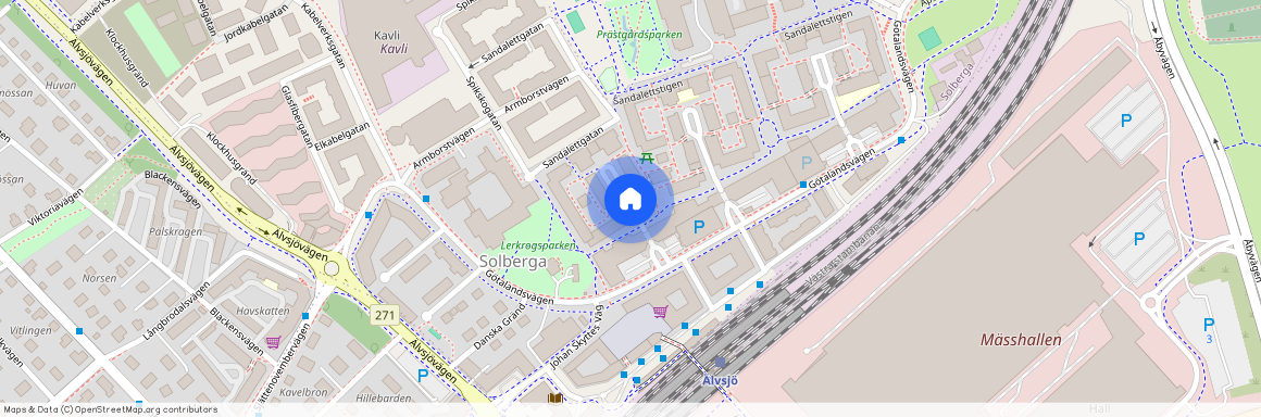 Solberga hagväg, Älvsjö