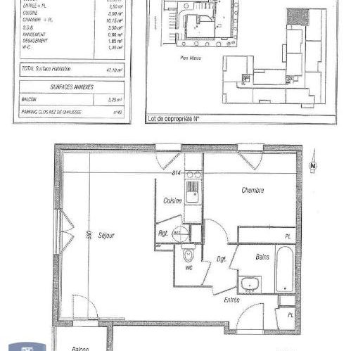 Location Appartement 2 pièces 47m² DEVILLE LES ROUEN 76250 - Photo 2