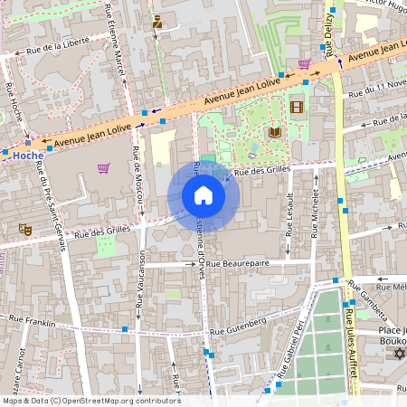 Rue des Grilles, Francja, Pantin