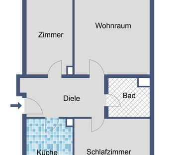 Balkonwohnung im 2. Obergeschoss sucht neue Mieter - Foto 1