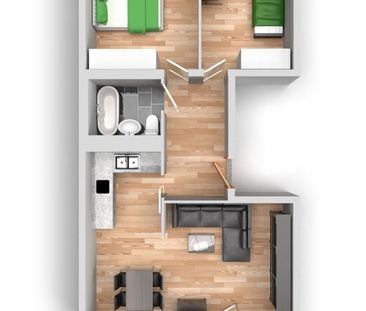 3-Raum-Wohnung Erich-Kästner-Straße 7 - Foto 1