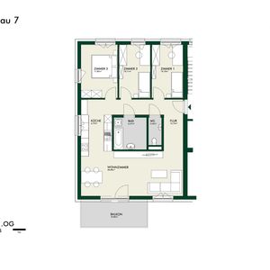 Erstbezug - Lichtdurchflutete 4-Zimmer-Wohnung im Obergeschoss mit Balkon - Photo 3