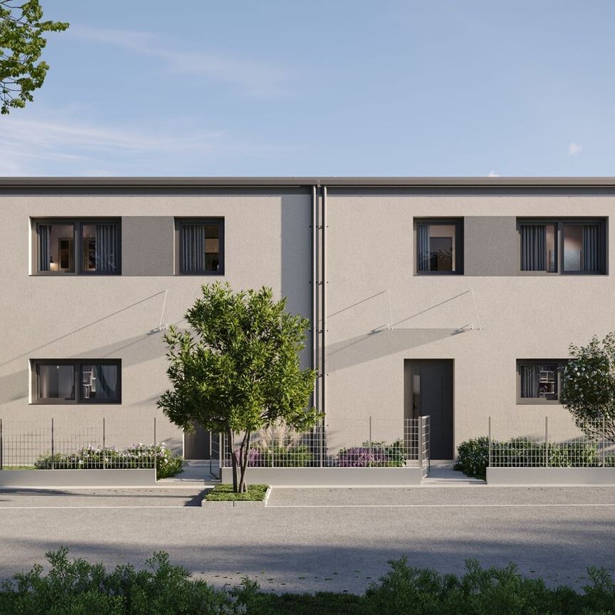 Wohnen in familiärer Anlage - Moderne, ruhige Doppelhaushälfte in Stoob - Mietkauf - Foto 1