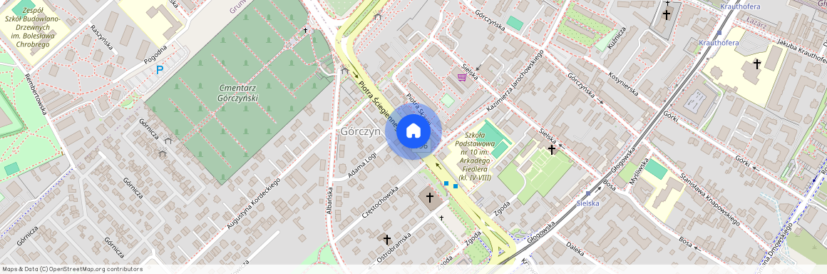 ul. Piotra Ściegiennego, Górczyn, Grunwald, Poznań, wielkopolskie