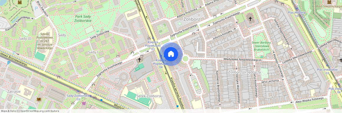 Warszawa, Żoliborz, Stary, Żoliborz, Aleja, ks., Jerzego, Popiełuszki