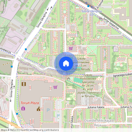 Okrężna, Bielany, Toruń, kujawsko-pomorskie