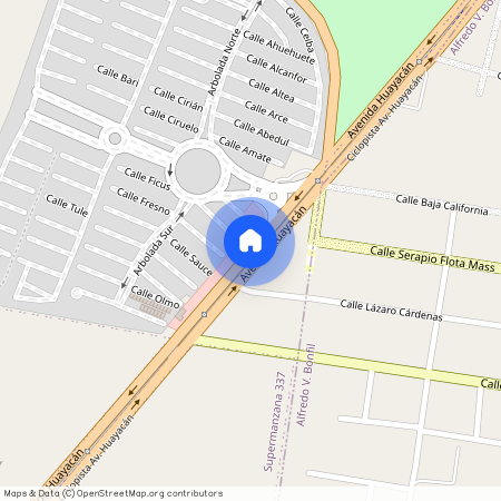 Residencial Ombu Av. Huayacán, s/n, Supermanzana 309 Zona Urbana De Bonfil, Cancún/Benito Juárez, Quintana Roo, 77560, México