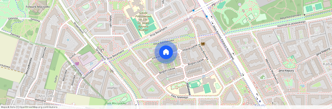 ul. Villardczyków, Kabaty, Ursynów, Warszawa, mazowieckie