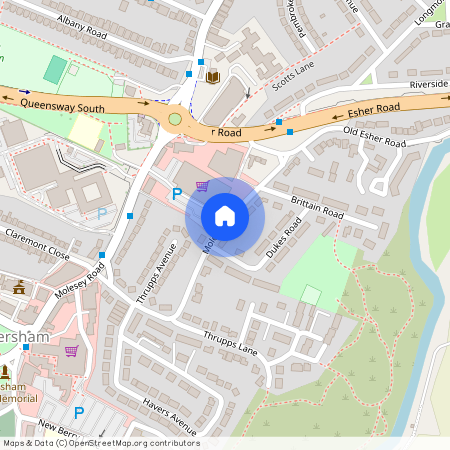 Mole Road, Hersham, Walton-on-Thames, Surrey, KT12