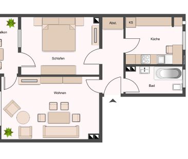 2-Zimmer-Wohnung in zentraler Lage von Darmstadt - Photo 3