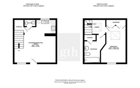 1 bedroom terraced house to rent - Photo 4