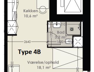 1-værelses studiebolig (Type 1) - Photo 1