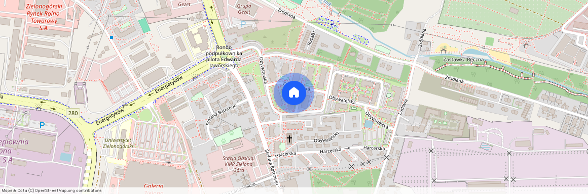 ul. Obywatelska, Centrum, Zielona Góra, lubuskie
