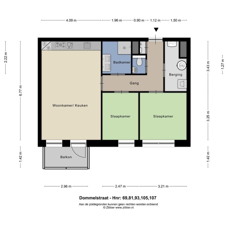 Appartement te huur: Dommelstraat 117 7417 WR Deventer - Foto 1