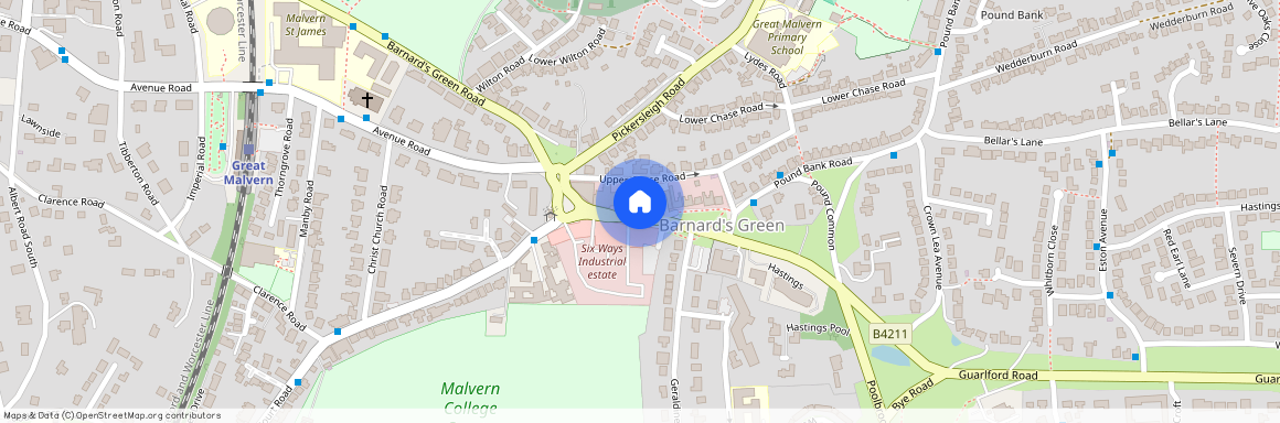 Barnards Green Malvern WR14 3LT