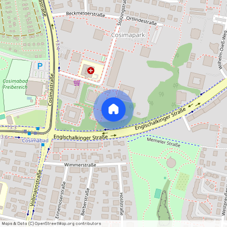 Stolzingstraße, 81927 München Cosimapark ca. 4, 5 km north-east of Munich-center