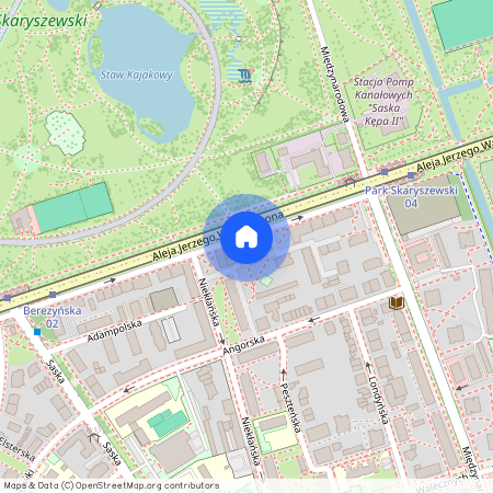 mazowieckie, Warszawa, Praga-Południe, Saska, Kępa, Aleja, Jerzego, Waszyngtona