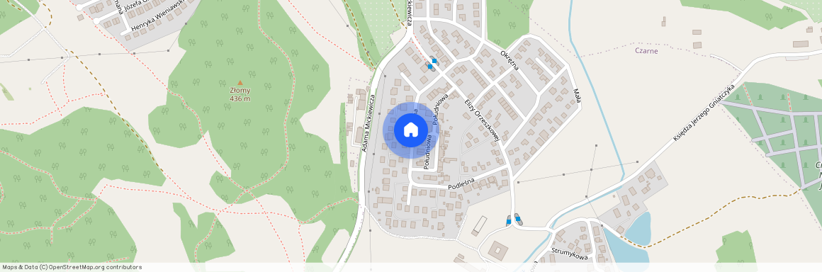 ul. Podleśna, Czarne, Jelenia Góra, dolnośląskie