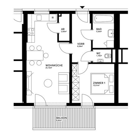 Gemütliche 2-Zimmer-Wohnung - Photo 4