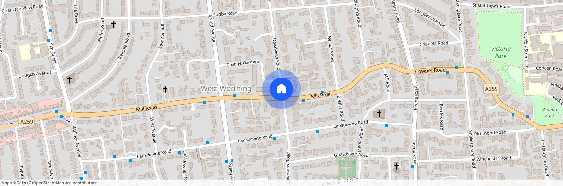 Downview Road, Worthing, West Sussex, BN11