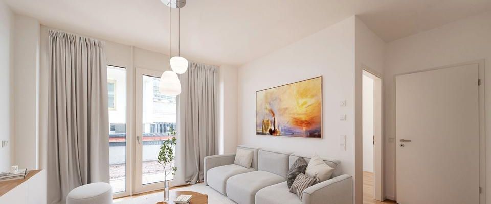 Neubau-Erstbezug - 2-Zimmer Wohnung mit Balkon und EBK - Foto 1