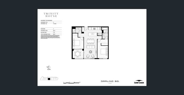 Fully furnished 2 bedroom apartment in darling square - Photo 1