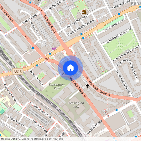 67-112 Saint Mary Abbot's Court, Warwick Gardens, London, W14 8RA, United Kingdom