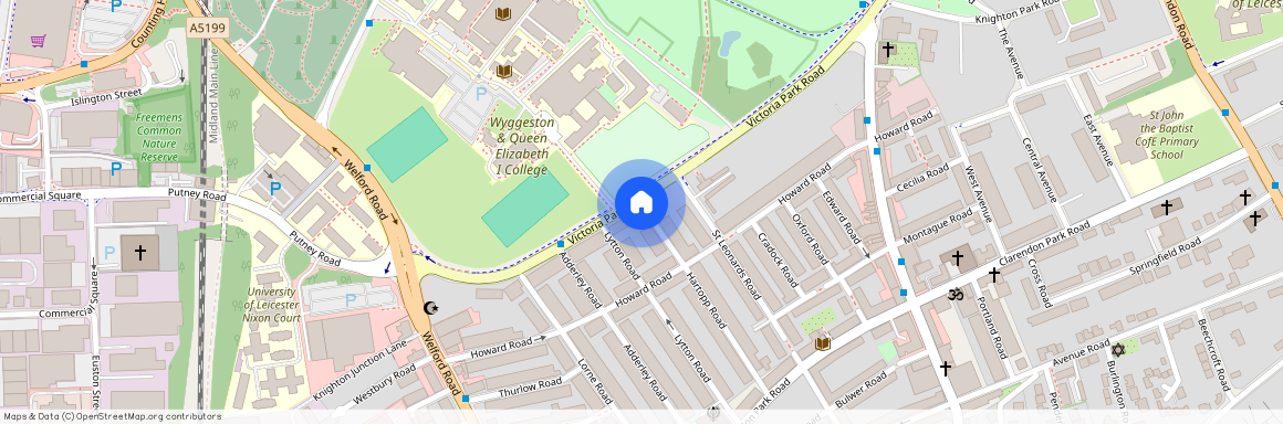 Victoria Park Road, Leicester, Leicestershire, LE2
