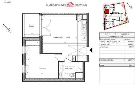 Location Appartement 2 pièces Meublé 43m² LA CHEVROLIERE 44118 - Photo 3