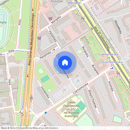 ul. Neseberska, Stegny, Mokotów, Warszawa, mazowieckie