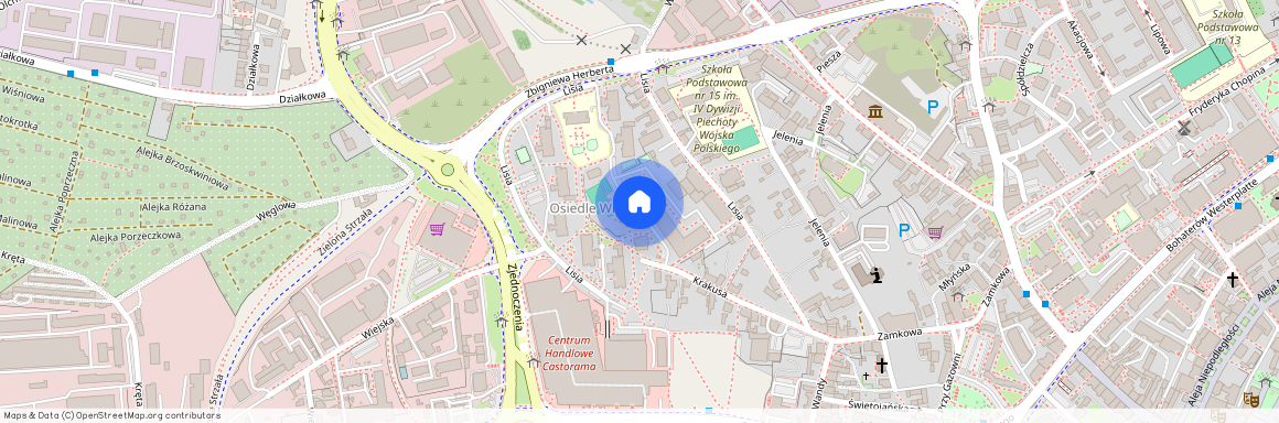 ul. Lisia, Centrum, Zielona Góra, lubuskie